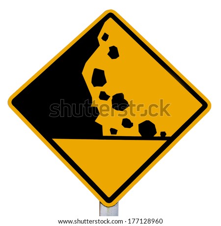 sign of falling rocks 
