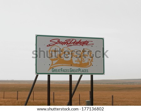 South Dakota enter sign