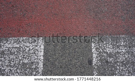 close up of paint marks on asphalt