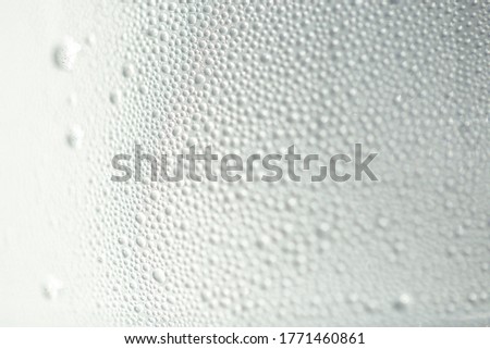 water drop on plastic bottle background. soft picture