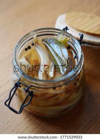 vegetables pickles in the jar