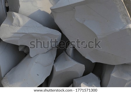 decorative background of gray sharp stones, natural texture