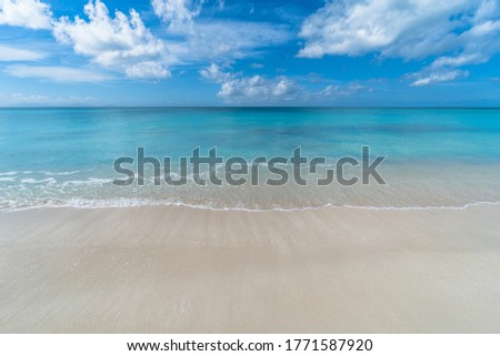 View of Jolly Beach, an amazing caribbean beach in Antigua