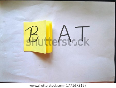 learning of abc alphabets like b for bat