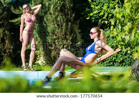 Friends In Swimming Pool