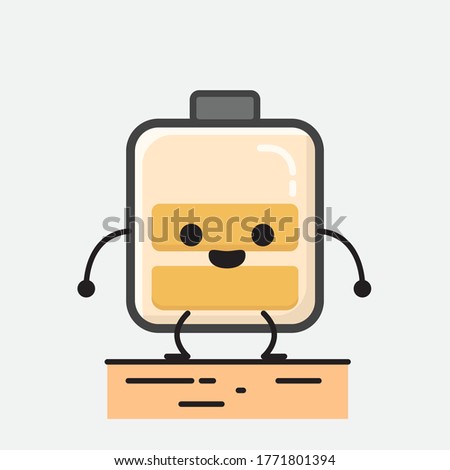 An illustration of Cute Battery Vector Character
