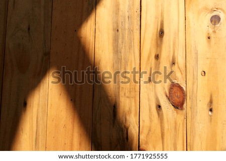 Wooden table at home. Wood is a natural element that is widely used in architecture.