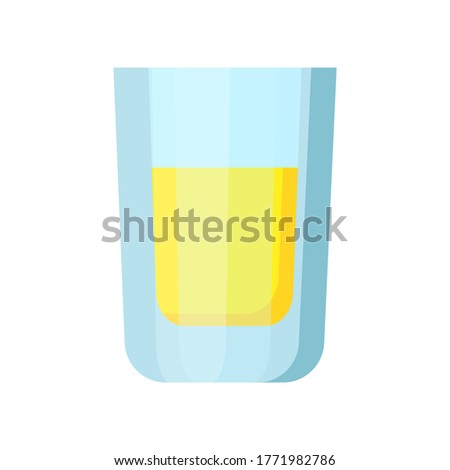 Glass of pineapple juice. Water, fresh, cocktail. illustration can be used for topics like cold drink, summer, bar menu