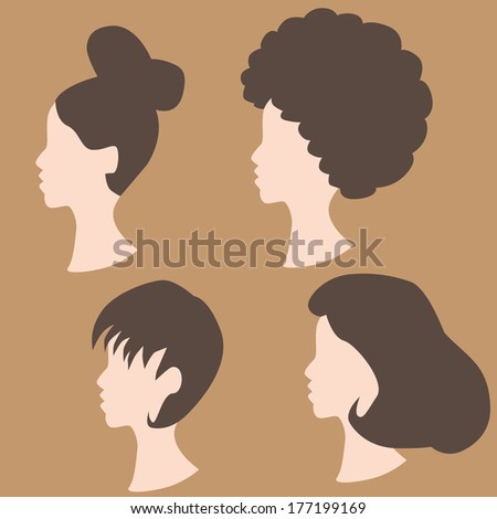 An image of wig hairstyles.