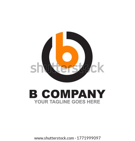 B letter initial logo design vector template