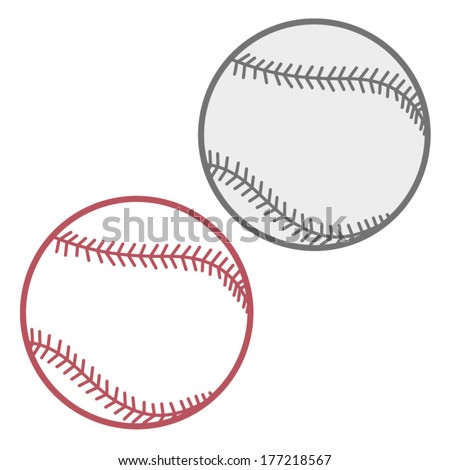BASEBALL BALL illustration vector