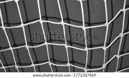 the shadow of these white 
nets is reflected 