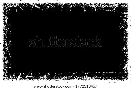 Grunge black spot on a white background. Abstract ink blot