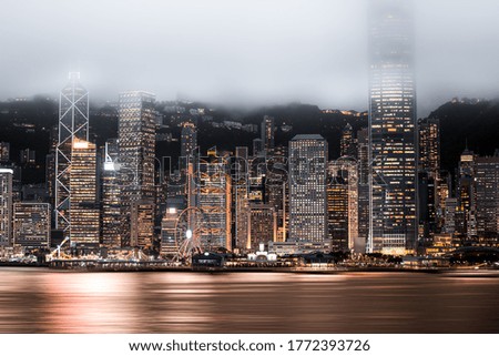 Hong Kong Cityscapes night view 