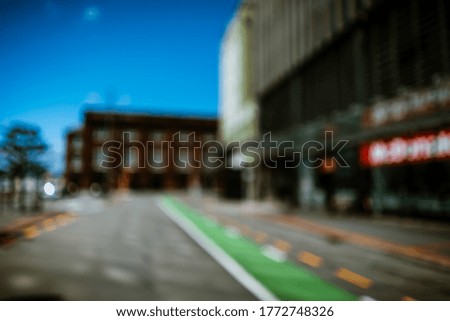 Abstract background -Wellington city in bokeh 