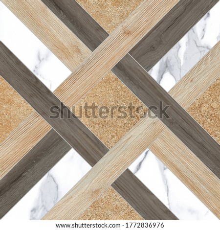 decorative floor design with cross wood texture