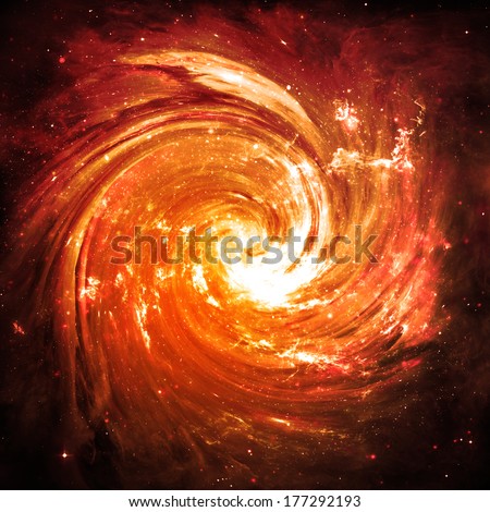 Orange Vortex - Elements of this Image Furnished by NASA 