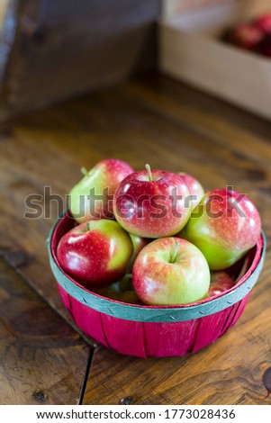 Fresh Apples from The Orchard Fall Farm Autumn Royalty-Free Stock Photo #1773028436