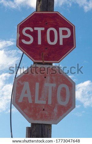 Traffic signal (STOP) Cozumel, Mexico