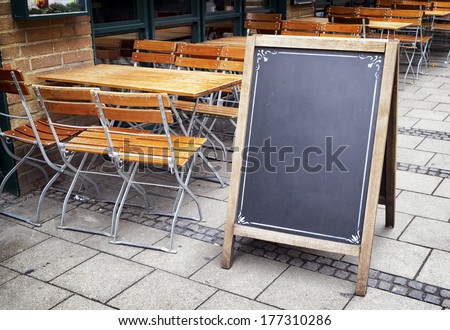 old wooden black board with space for text