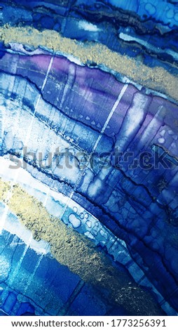 Alcohol Ink Art. Ocean color and White color Splatter. Frosty Background wallpaper. Contrast Ink blots. Aquamarine Blots Hand paint. Alcohol Ink Spots. Alcohol Illustration.
