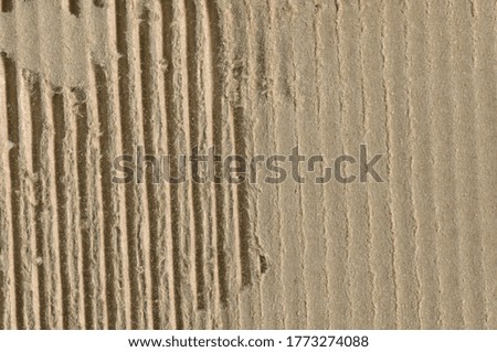 Damaged Corrugated Cardboard Texture. Abstract Background