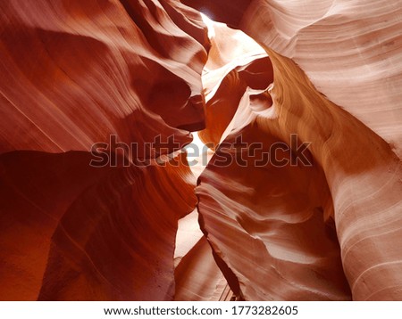 picture of sandstone at the lower, upper antelope canyon, navajo land in arizona