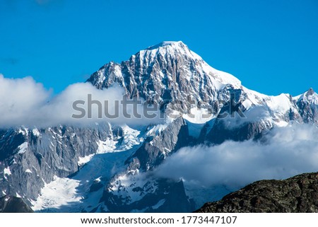 Mont Blanc from La Thuile Royalty-Free Stock Photo #1773447107