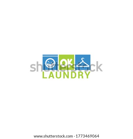 Laundry logo concept for business