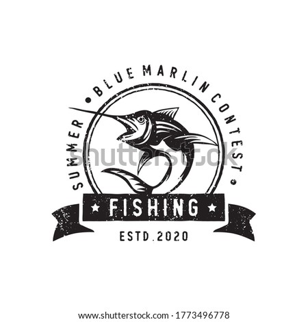 Profesional Sport fishing logo and badge 