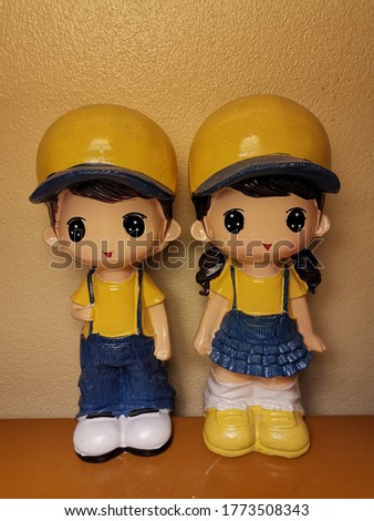 boys and girls statue as furniture home decorations or used as gifts