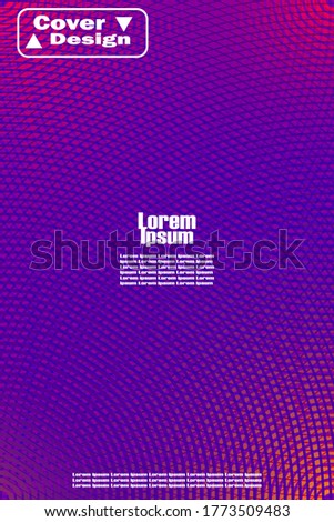 Modern luxury abstract pattern background with line texture for business brochure cover design. Purple, red, yellow and green vector banner poster template
