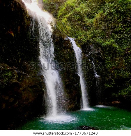 Waterfall in Hawaii on Road to Hana