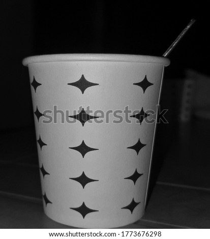 beautiful and patterned paper cup