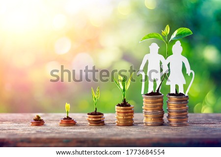 Retirement Concept And Survivor's Pension Wife
 Royalty-Free Stock Photo #1773684554