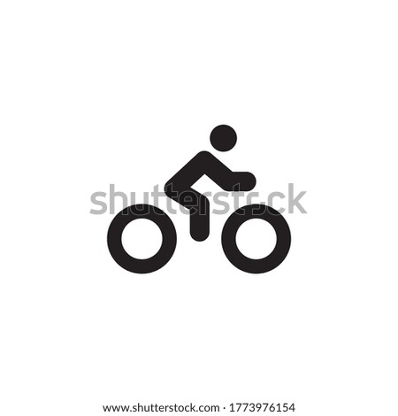 bicycle icon vector isolated on white background