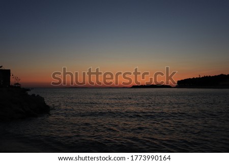 Neautiful sunset on the beach 