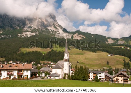 village Badia in Italy - Dolomites
