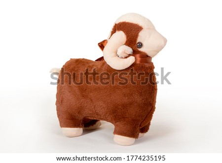 Sheep toy - used for kids to celebrate Eid Al Adha - Happy Sacrifice Feast Royalty-Free Stock Photo #1774235195