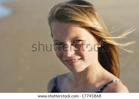 Portrait of a beautiful teenage girl