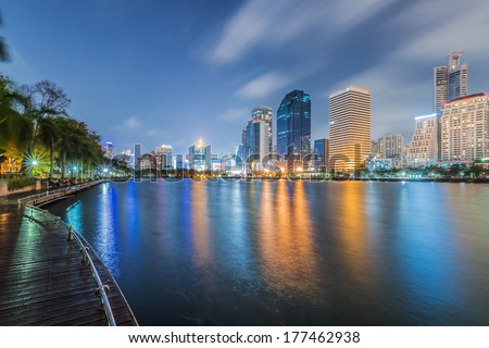 Bangkok in night view
