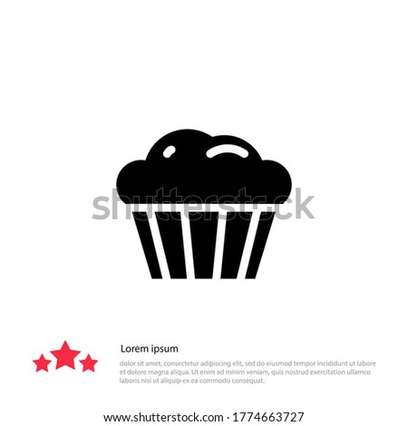 cake icon. Vector illustration EPS 10.