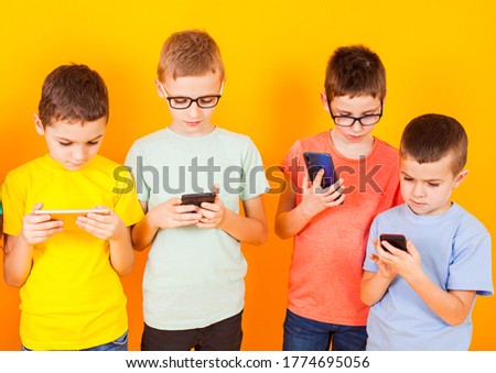 The children plunged into the virtual world