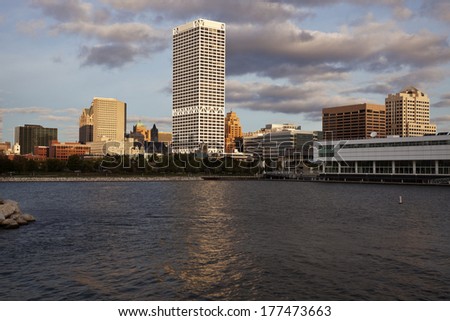 Milwaukee, Wisconsin seen from Lakefront