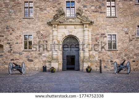 High quality picture of orebro castle's gate (Örebro slottet ) in Sweden 
