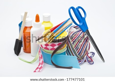 Craft Supplies Royalty-Free Stock Photo #177477101