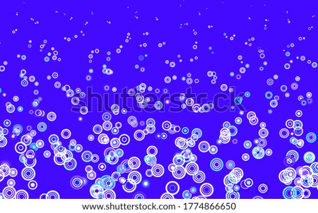 Light Blue, Green vector pattern with spheres. Blurred bubbles on abstract background with colorful gradient. New template for your brand book.