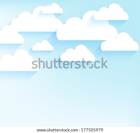 Blue sky with clouds Royalty-Free Stock Photo #177505979