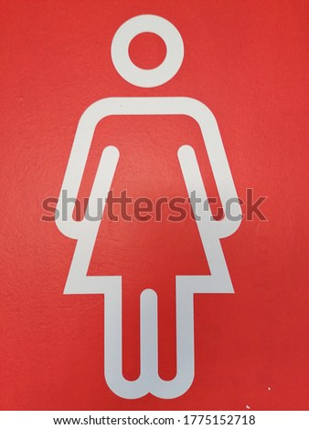 Picture of ladies toilet symbom