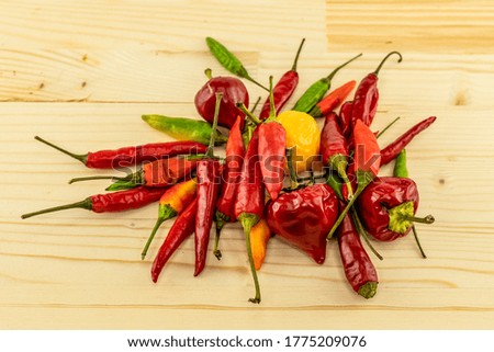 bunch of red chili peppers many pods fresh vegetable seasoning spicy